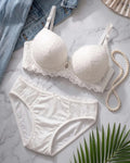 Bra & Brief Set - White