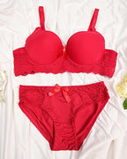 Bra & Brief Set - Red
