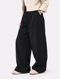 Midnight Black Wide-Leg Pants front view