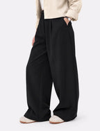 Midnight Black Wide-Leg Pants front view