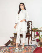 White Geometric Co-ord Set