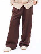 Mocha Brown Wide-Leg Pants detail view
